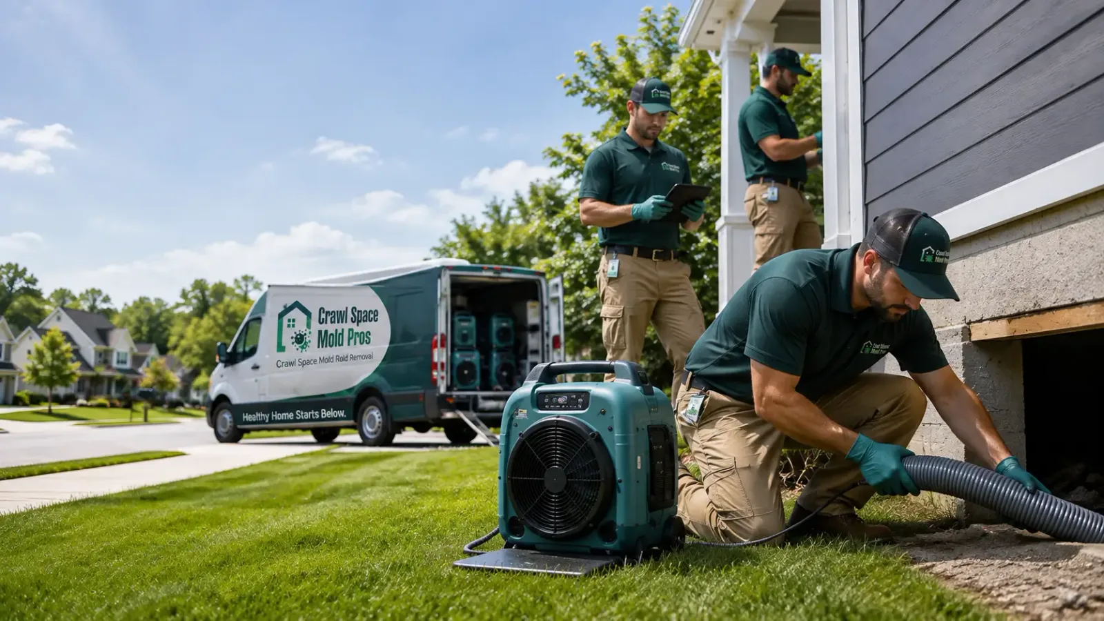 Crawl Space Mold Removal in West Harwich, MA